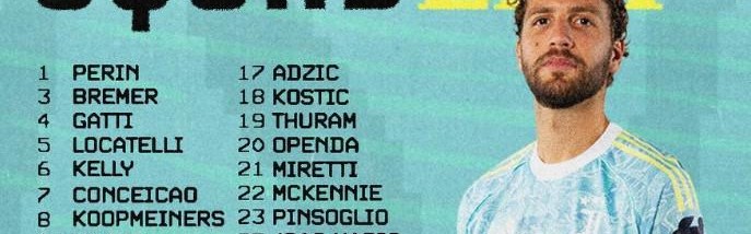 Kaiyun Sports-开云体育-尤文客战卡利亚里大名单：洛卡特利领衔，米利克继续伤缺